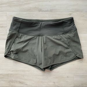 Lululemon Hunter Green Running Shorts